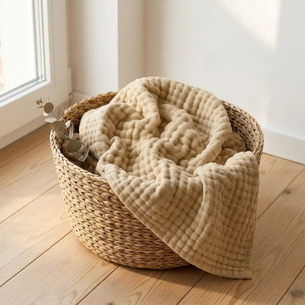Coperta in mussola morbida